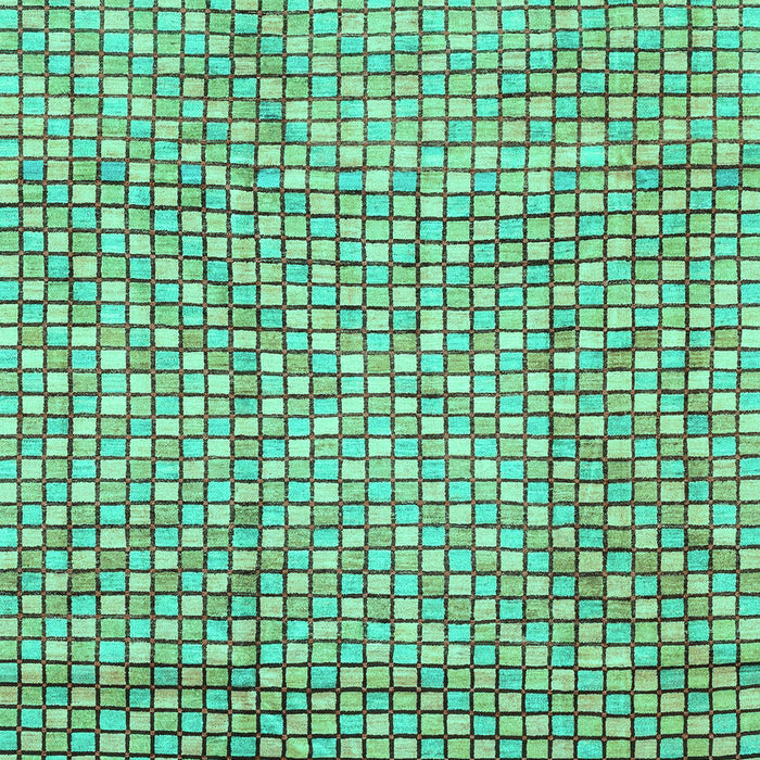 Machine Washable Abstract Turquoise Modern Area Rugs, wshabs3233turq