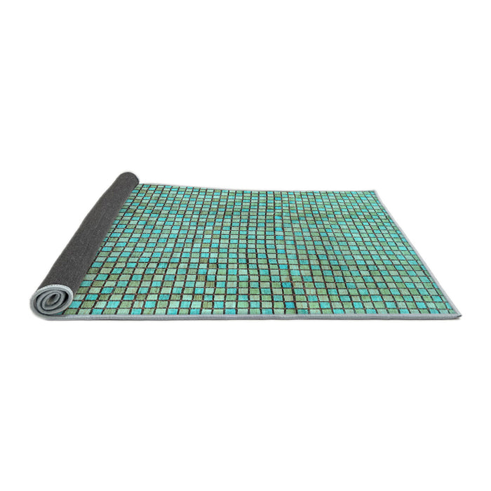 Sideview of Abstract Light Blue Modern Rug, abs3233lblu