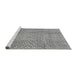 Sideview of Machine Washable Abstract Gray Modern Rug, wshabs3233gry