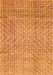 Abstract Orange Modern Rug, abs3233org