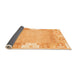 Sideview of Abstract Orange Modern Rug, abs3234org