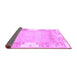 Sideview of Abstract Purple Modern Rug, abs3234pur