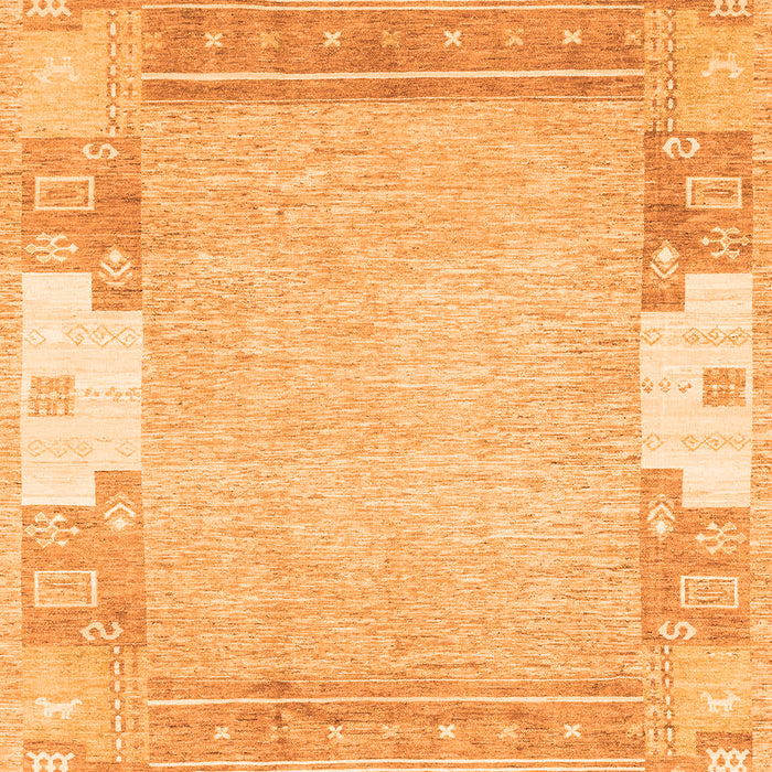 Abstract Orange Modern Rug, abs3234org