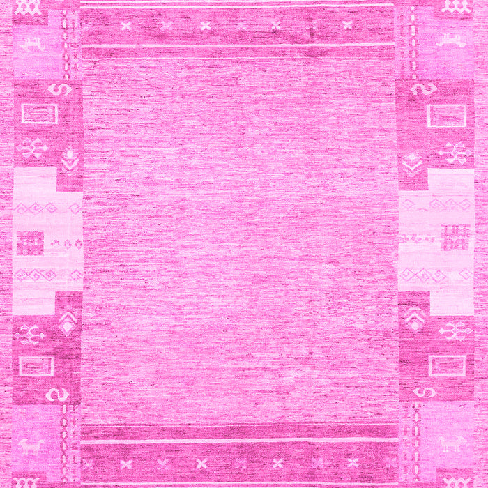 Machine Washable Abstract Pink Modern Rug, wshabs3234pnk