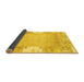 Sideview of Abstract Yellow Modern Rug, abs3234yw