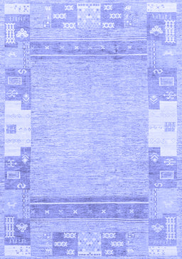Abstract Blue Modern Rug, abs3234blu