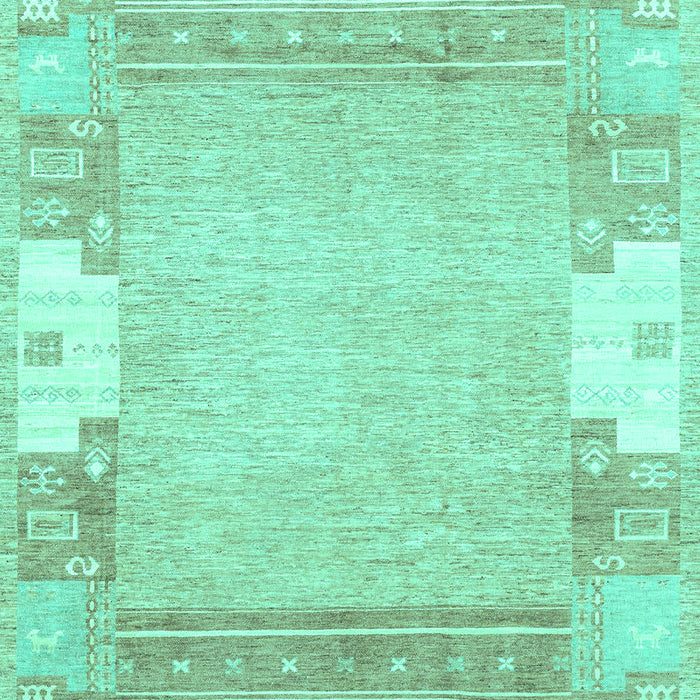 Abstract Turquoise Modern Rug, abs3234turq