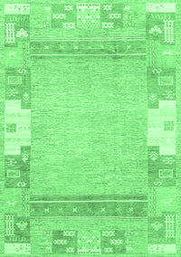 Abstract Emerald Green Modern Rug, abs3234emgrn