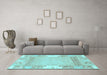 Machine Washable Abstract Light Blue Modern Rug in a Living Room, wshabs3234lblu