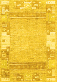 Abstract Yellow Modern Rug, abs3234yw