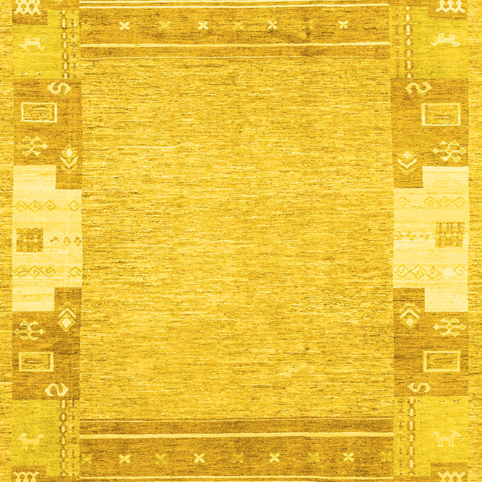 Abstract Yellow Modern Rug, abs3234yw