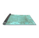 Sideview of Abstract Light Blue Modern Rug, abs3234lblu