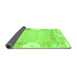 Sideview of Abstract Green Modern Rug, abs3234grn