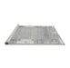 Sideview of Machine Washable Abstract Gray Modern Rug, wshabs3234gry