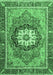 Machine Washable Abstract Emerald Green Modern Area Rugs, wshabs3235emgrn