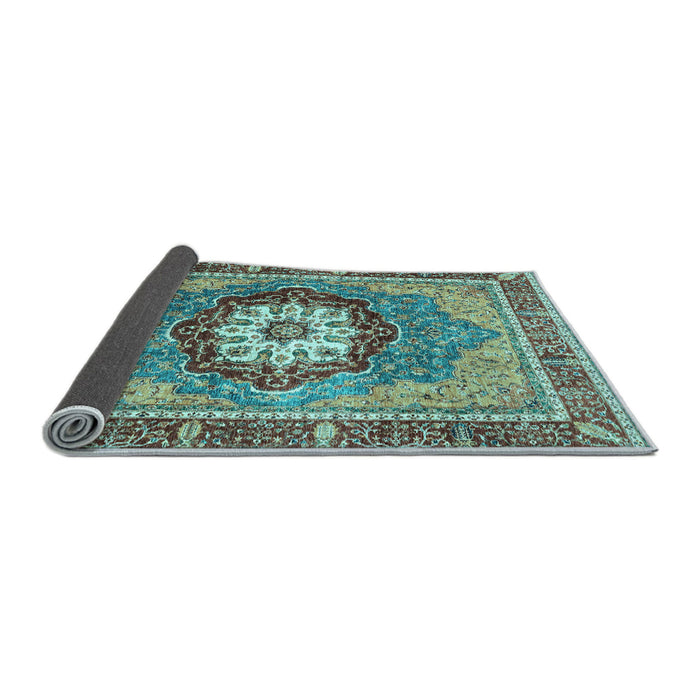 Sideview of Abstract Light Blue Modern Rug, abs3235lblu