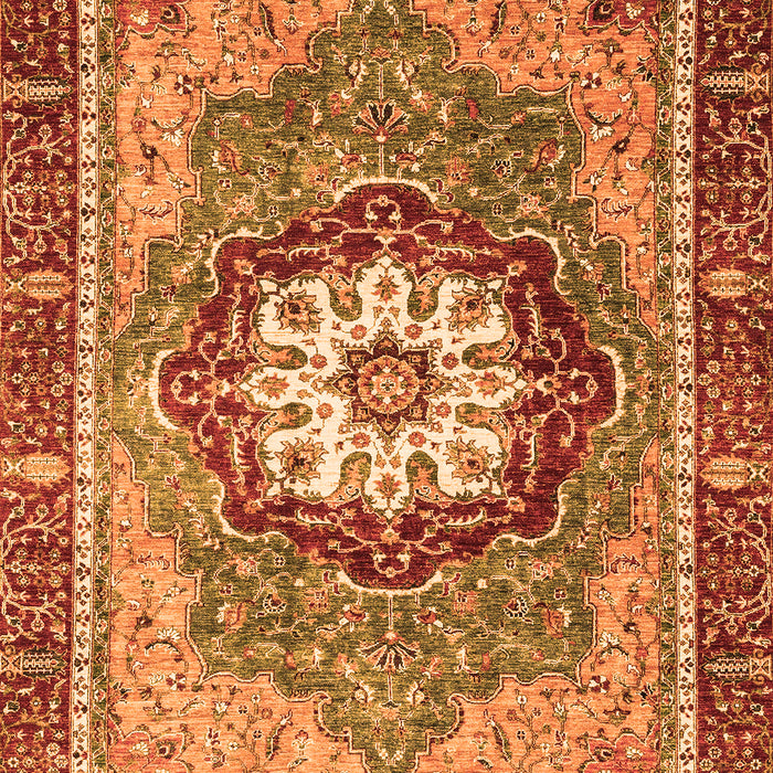 Abstract Orange Modern Rug, abs3235org