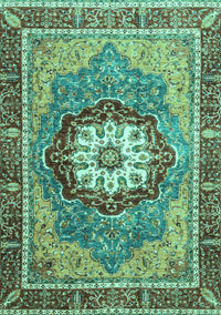 Abstract Turquoise Modern Rug, abs3235turq