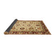 Sideview of Abstract Mustard Yellow Oriental Rug, abs3236