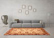 Machine Washable Oriental Orange Traditional Area Rugs in a Living Room, wshabs3236org