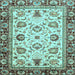 Square Oriental Light Blue Traditional Rug, abs3236lblu