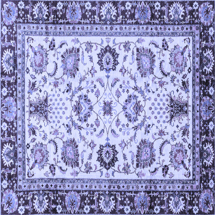 Square Oriental Blue Traditional Rug, abs3236blu