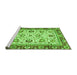 Sideview of Machine Washable Oriental Green Traditional Area Rugs, wshabs3236grn