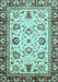 Machine Washable Oriental Light Blue Traditional Rug, wshabs3236lblu