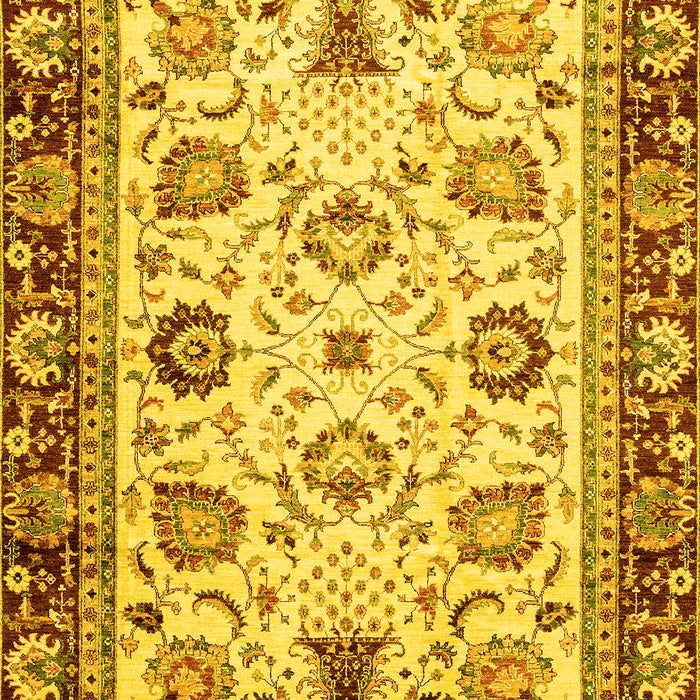 Oriental Yellow Traditional Rug, abs3236yw