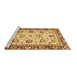 Sideview of Machine Washable Oriental Brown Traditional Rug, wshabs3236brn