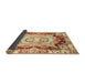 Sideview of Abstract Brown Gold Modern Rug, abs3237