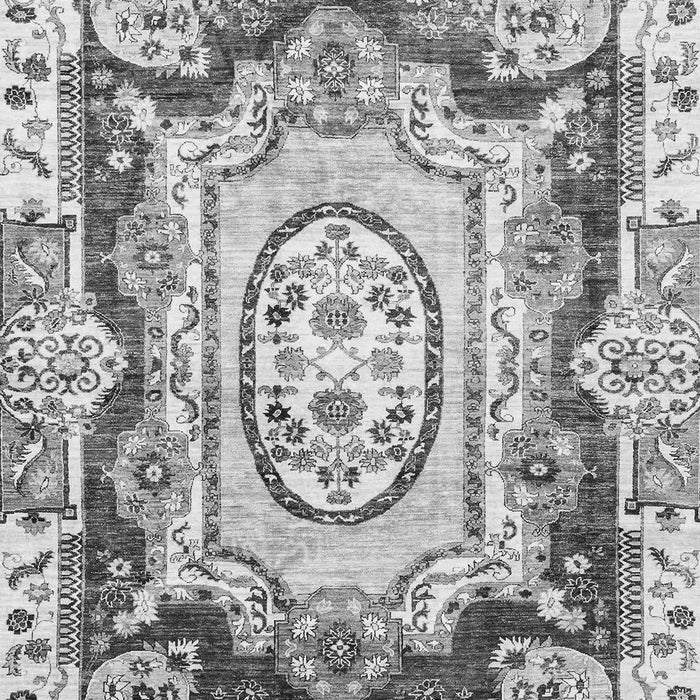 Machine Washable Abstract Gray Modern Rug, wshabs3237gry