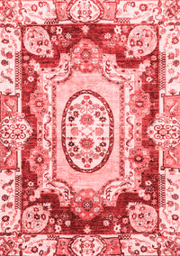 Abstract Red Modern Rug, abs3237red