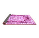 Sideview of Abstract Purple Modern Rug, abs3237pur