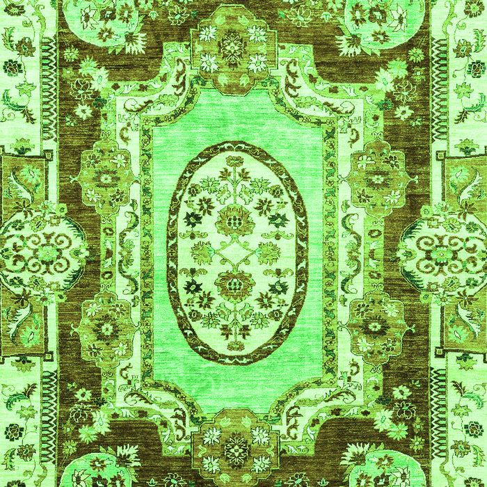 Machine Washable Abstract Green Modern Area Rugs, wshabs3237grn