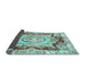 Sideview of Abstract Light Blue Modern Rug, abs3237lblu