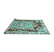 Sideview of Machine Washable Abstract Light Blue Modern Rug, wshabs3237lblu