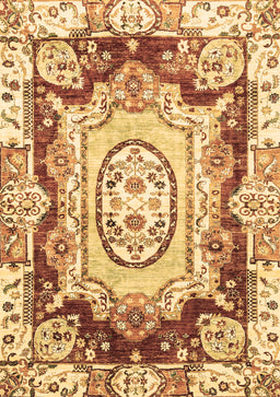 Abstract Brown Modern Rug, abs3237brn