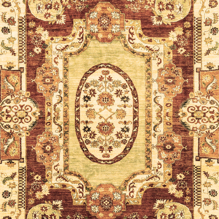 Abstract Brown Modern Rug, abs3237brn