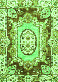 Abstract Green Modern Rug, abs3237grn