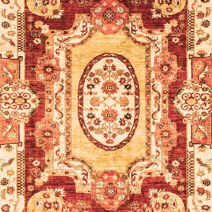 Abstract Orange Modern Rug, abs3237org