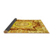 Sideview of Abstract Yellow Modern Rug, abs3237yw