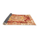 Sideview of Abstract Orange Modern Rug, abs3237org