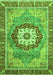 Machine Washable Abstract Green Modern Area Rugs, wshabs3238grn