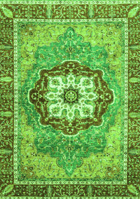 Abstract Green Modern Rug, abs3238grn