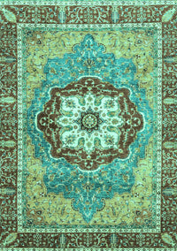 Abstract Turquoise Modern Rug, abs3238turq