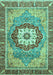 Abstract Turquoise Modern Rug, abs3238turq