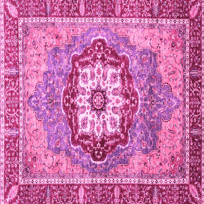 Square Machine Washable Abstract Pink Modern Rug, wshabs3238pnk