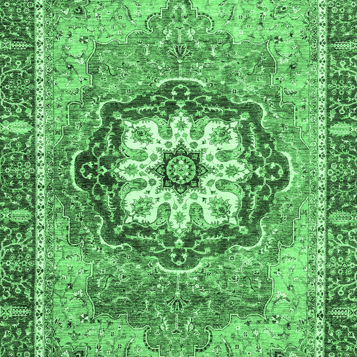 Machine Washable Abstract Emerald Green Modern Area Rugs, wshabs3238emgrn