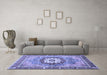 Machine Washable Abstract Blue Modern Rug in a Living Room, wshabs3238blu